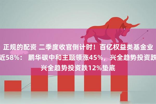 正规的配资 二季度收官倒计时！百亿权益类基金业绩首尾差近58%： 鹏华碳中和主题领涨45%，兴全趋势投资跌12%垫底